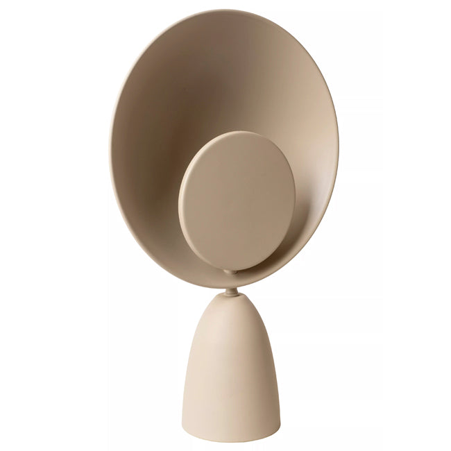 Lámpara de mesa acero taupe Ø25,5 cm LED 8W - LULS0221