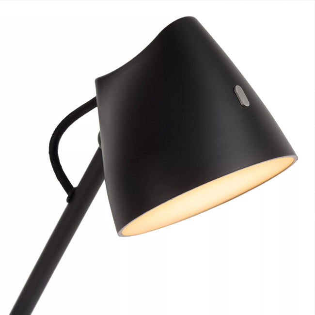 Lámpara de pie metal negro  Ø25x14,3 cm 8W LED - LULP0115
