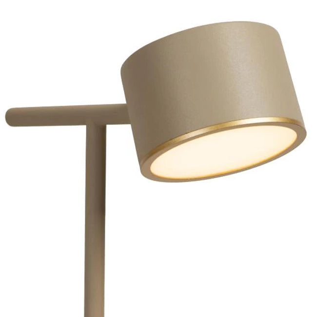 Lámpara de mesa metal taupe Ø16x40 cm 9W LED - LULS0223