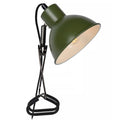 Lámpara de pinza acero verde negro Ø14x13 cm 1 luz  E27 - LULS0227