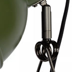 Lámpara de pinza acero verde negro Ø14x13 cm 1 luz  E27 - LULS0227