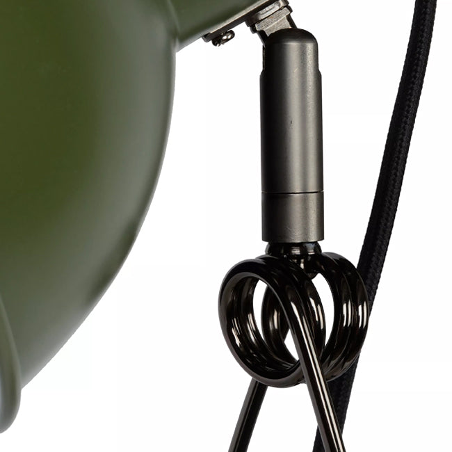 Lámpara de pinza acero verde negro Ø14x13 cm 1 luz  E27 - LULS0227