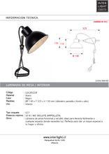 Cargar imagen en el visor de la galería, Lámpara de pinza acero negro Ø14x13 cm 1 luz  E27 - LULS0228
