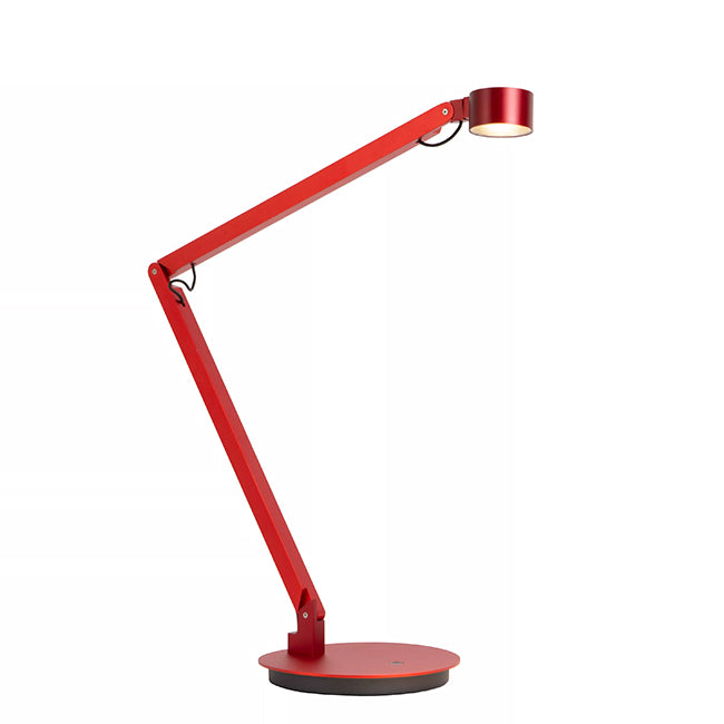 Lámpara de escritorio aluminio rojo 49x20x47 cm 7W LED - LULS0234