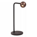 Lámpara de mesa aluminio café negro Ø14x143 cm 5W  2700K - LULS0239