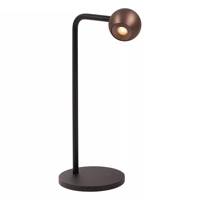 Lámpara de mesa aluminio café negro Ø14x143 cm 5W  2700K - LULS0239