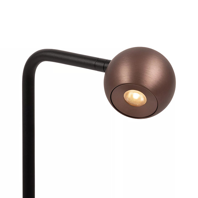 Lámpara de mesa aluminio café negro Ø14x143 cm 5W  2700K - LULS0239