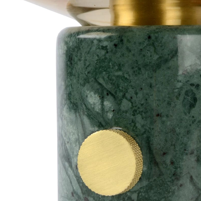 Lámpara de mesa mármol vidrio verde vidrio ambár Ø23x24cm  E27 - LULS0242