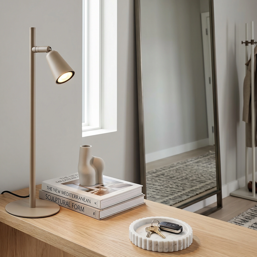 Lámpara de mesa metal taupe Ø15x46cm  GU10 - LULS0244