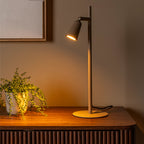Lámpara de mesa metal taupe Ø15x46cm  GU10 - LULS0244
