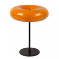 Lámpara de mesa vidrio naranja metal dorado 30x37 cm G9 3 luces - LULS0249