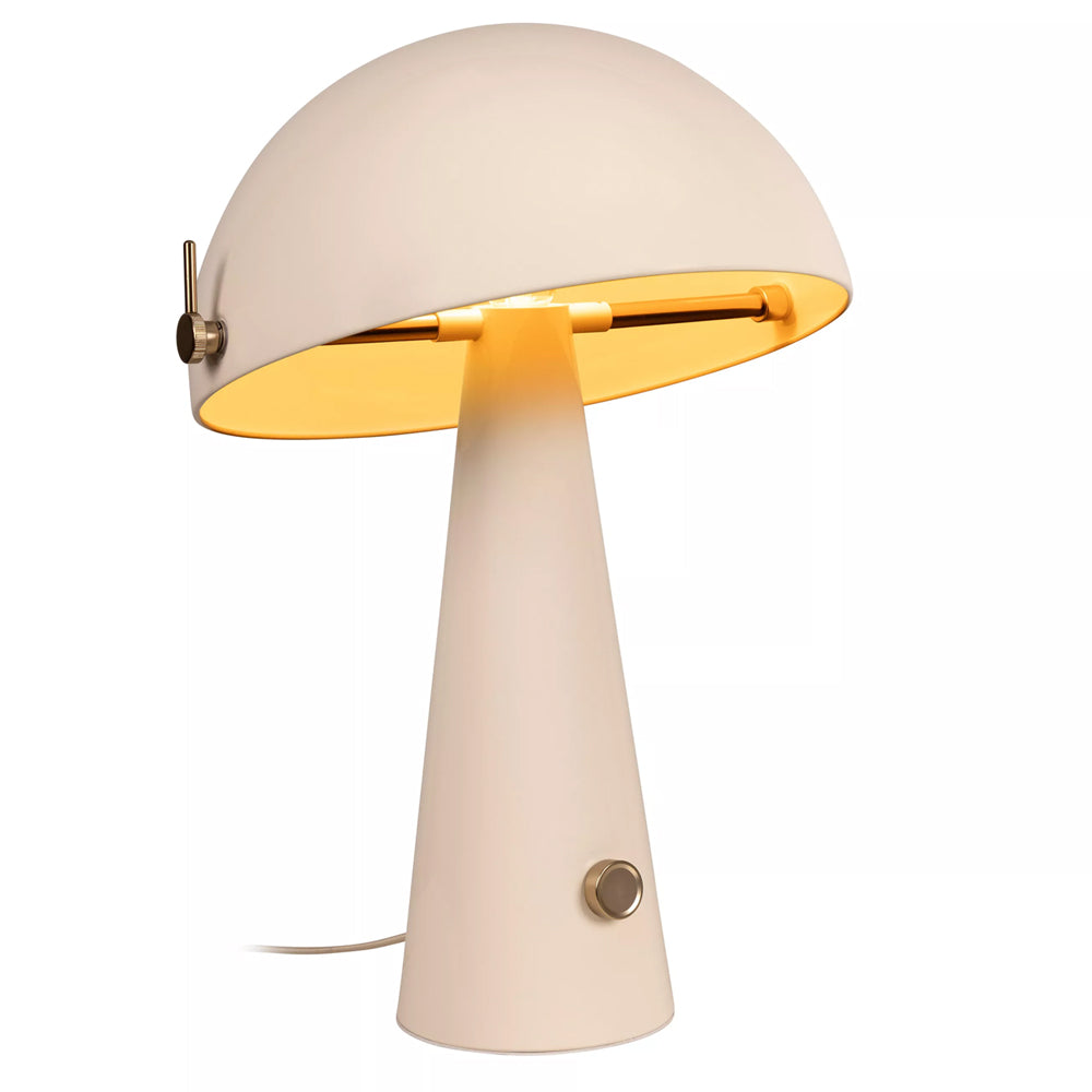 Lámpara de mesa metal beige Ø38x51,8cm E27 - LULS0251