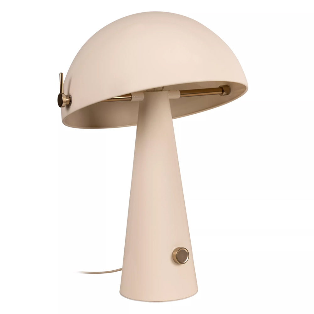 Lámpara de mesa metal beige Ø38x51,8cm E27 - LULS0251