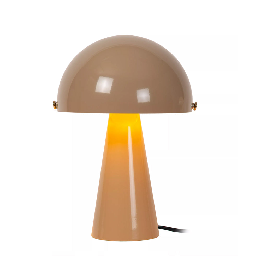 Lámpara de mesa metal taupe Ø23x33,5 cm E27 - LULS0252