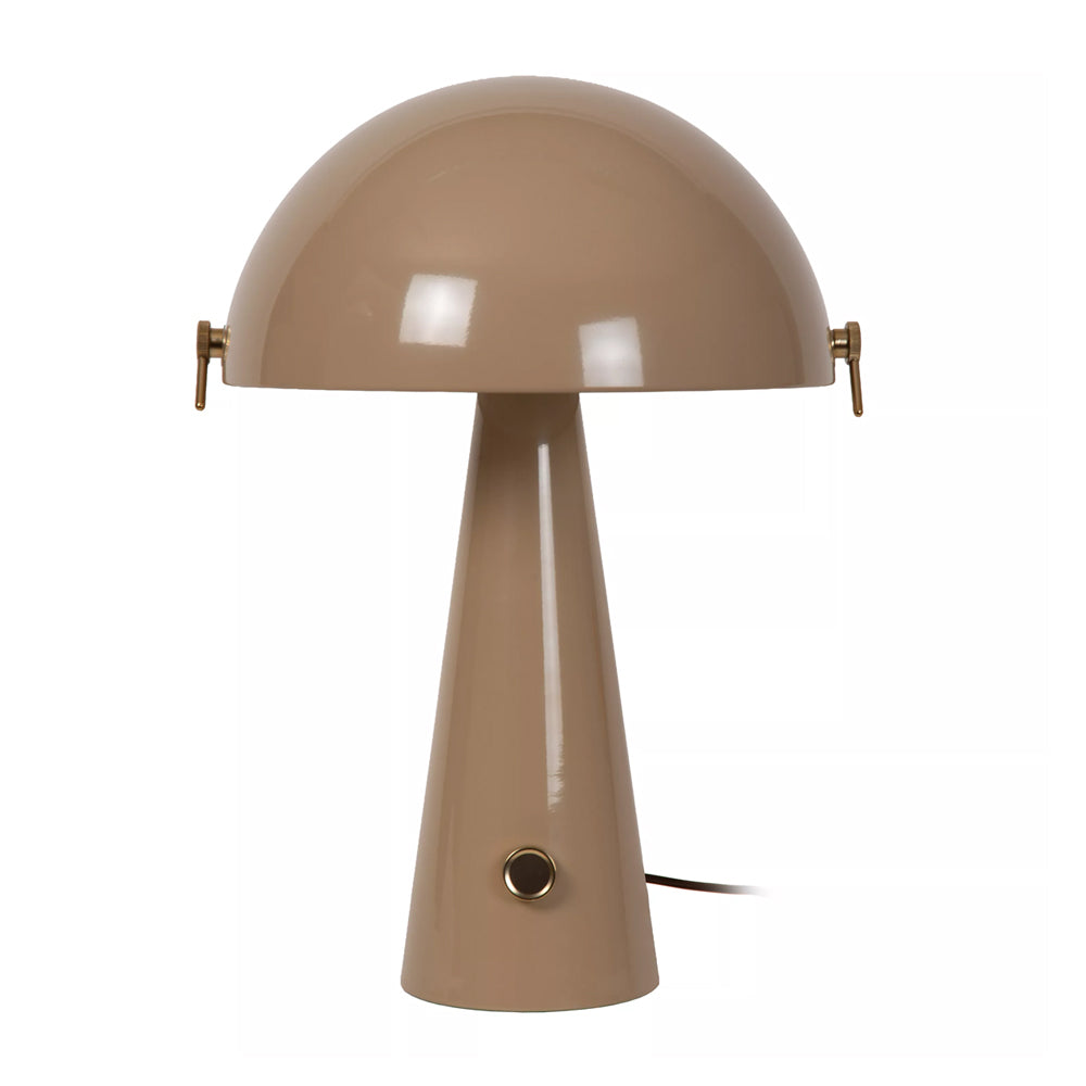 Lámpara de mesa metal taupe Ø38x51,8cm E27 - LULS0253
