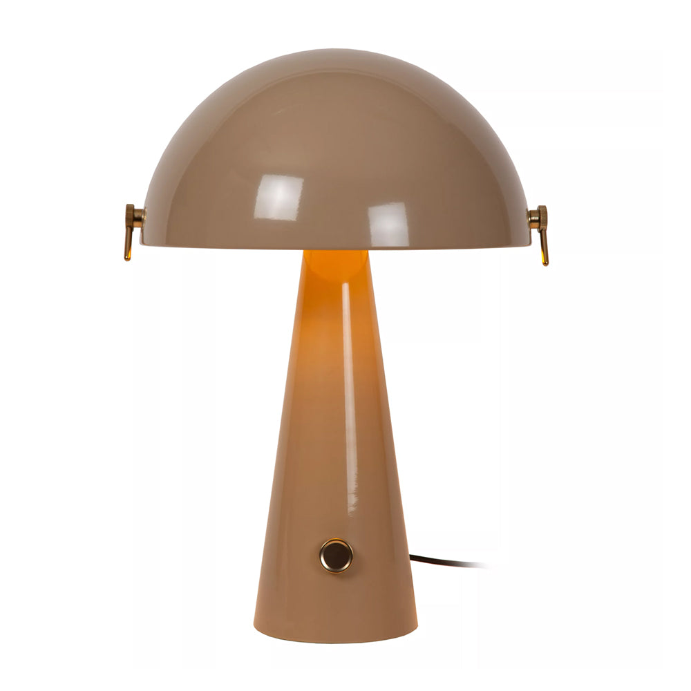Lámpara de mesa metal taupe Ø38x51,8cm E27 - LULS0253