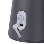 Lámpara de mesa aluminio grafito recargable dimeable Ø19,7x 29,2 cm 2W LED  - LULS0255