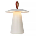 Lámpara de mesa aluminio blanco recargable dimeable Ø19,7x 29,2 cm 2W LED - LULS0256