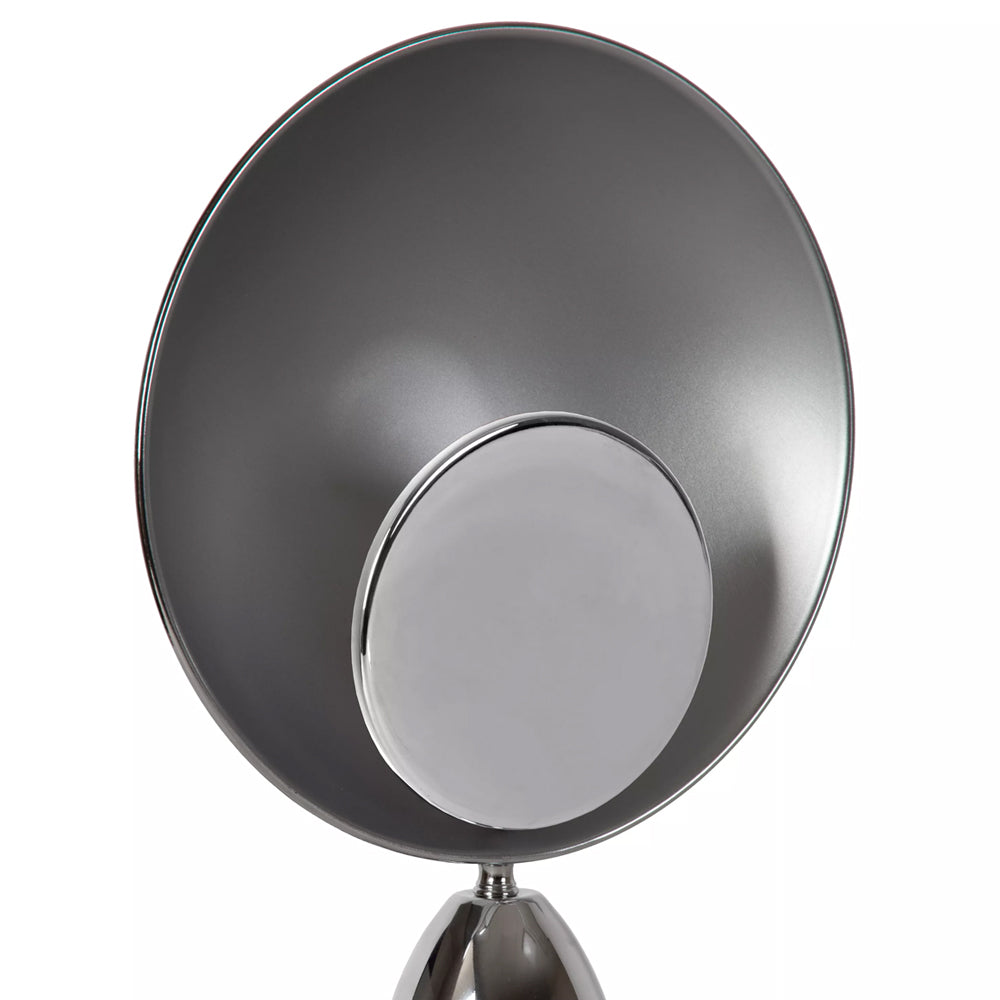 Lámpara de mesa acero cromo Ø25,5 cm LED 8W - LULS0257