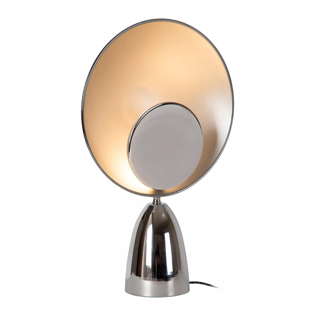 Lámpara de mesa acero cromo Ø25,5 cm LED 8W - LULS0257
