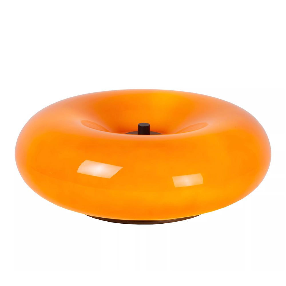 Lámpara de mesa vidrio naranjo Ø 29,5 cm G9 3x5W - LULS0258