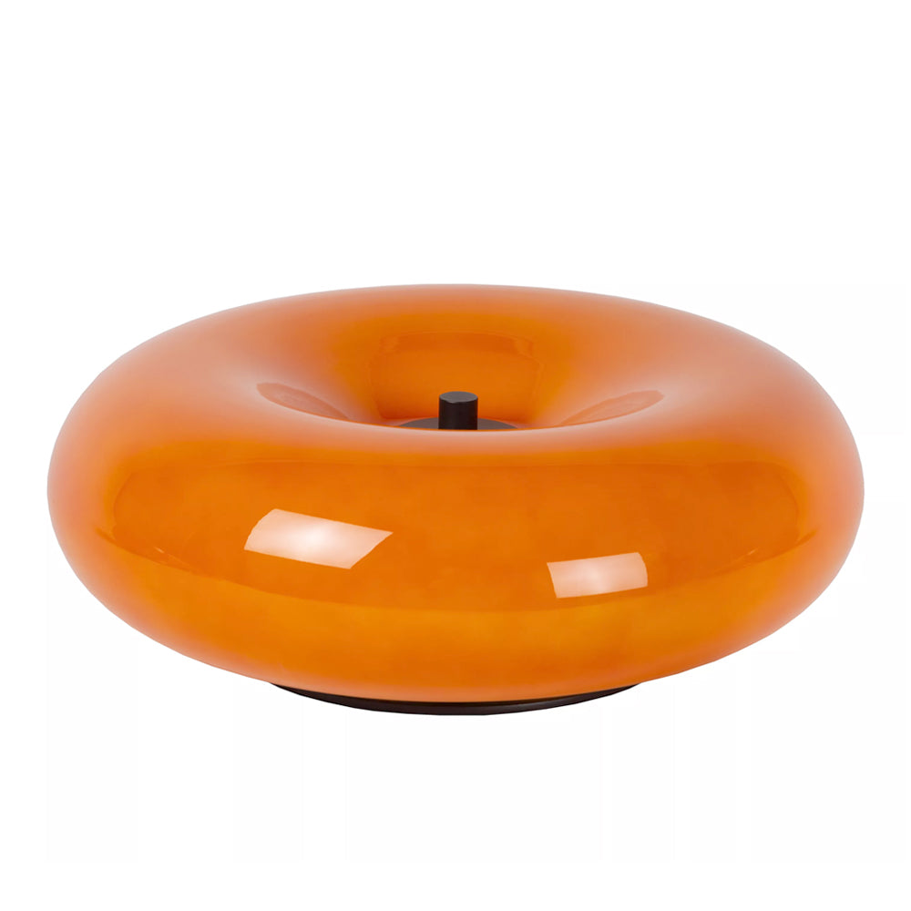 Lámpara de mesa vidrio naranjo Ø 29,5 cm G9 3x5W - LULS0258