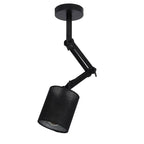 Lampara de techo negra Ø12x61cm E27 - LULT0001