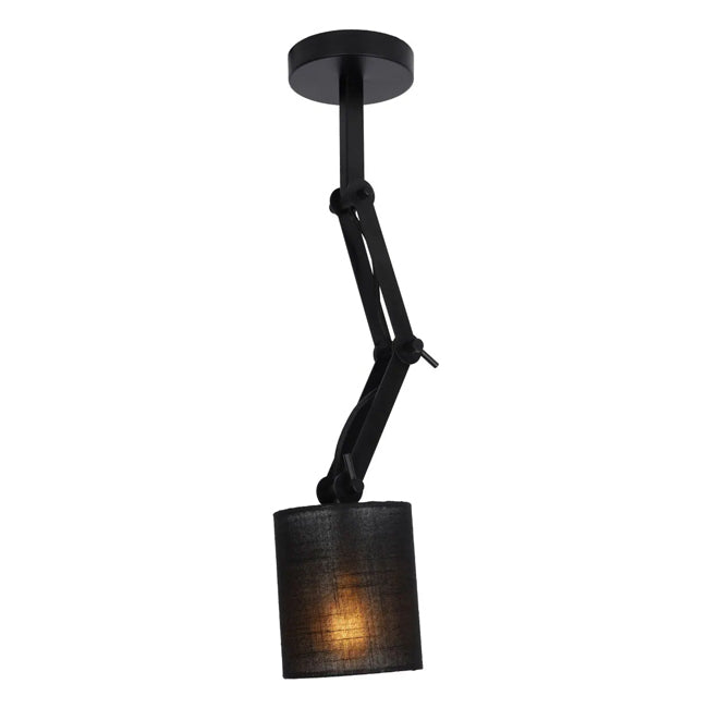 Lampara de techo negra Ø12x61cm E27 - LULT0001