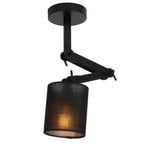Lampara de techo negra Ø12x61cm E27 - LULT0001