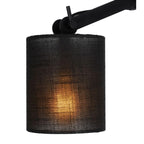 Lampara de techo negra Ø12x61cm E27 - LULT0001