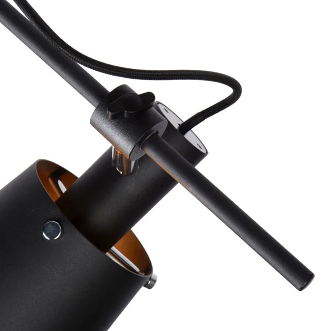 Lampara de techo negra E27 - LULT0002
