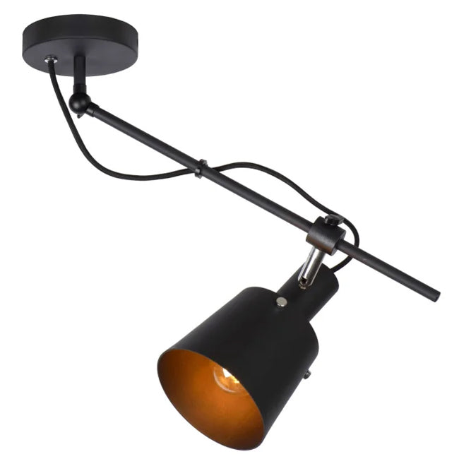 Lampara de techo negra E27 - LULT0002