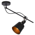 Lampara de techo negra E27 - LULT0002