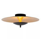 Plafon acero negro oro mate Ø35cm LED 9W - LUPL0099