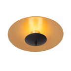 Plafon acero negro oro mate Ø35cm LED 9W - LUPL0099