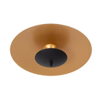 Plafon acero negro oro mate Ø35cm LED 9W - LUPL0099