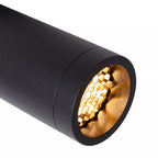 Plafón aluminio negro Ø25x23 cm 3 luces GU10 (MR11) - LUPL0110