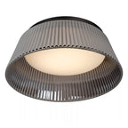 Plafón metal negro vidrio ahumado Ø35x16 cm 17,6W LED - LUPL0112