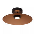 Plafón metal vidrio ámbar dimeable Ø 40 cm 11W - LUPL0116