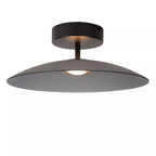 Plafón metal vidrio ahumado dimeable Ø 40 cm 11W - LUPL0117