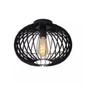 Plafón metal negro Ø32x24.5 cm   E27 - LUPL0123