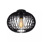 Plafón metal negro Ø32x24.5 cm   E27 - LUPL0123