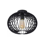 Plafón metal negro Ø32x24.5 cm   E27 - LUPL0123