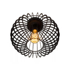 Plafón metal negro Ø32x24.5 cm   E27 - LUPL0123