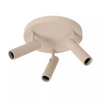 Plafón aluminio taupe Ø25x23 cm 3 luces GU10 (MR11) - LUPL0125