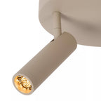 Plafón aluminio taupe Ø25x23 cm 3 luces GU10 (MR11) - LUPL0125