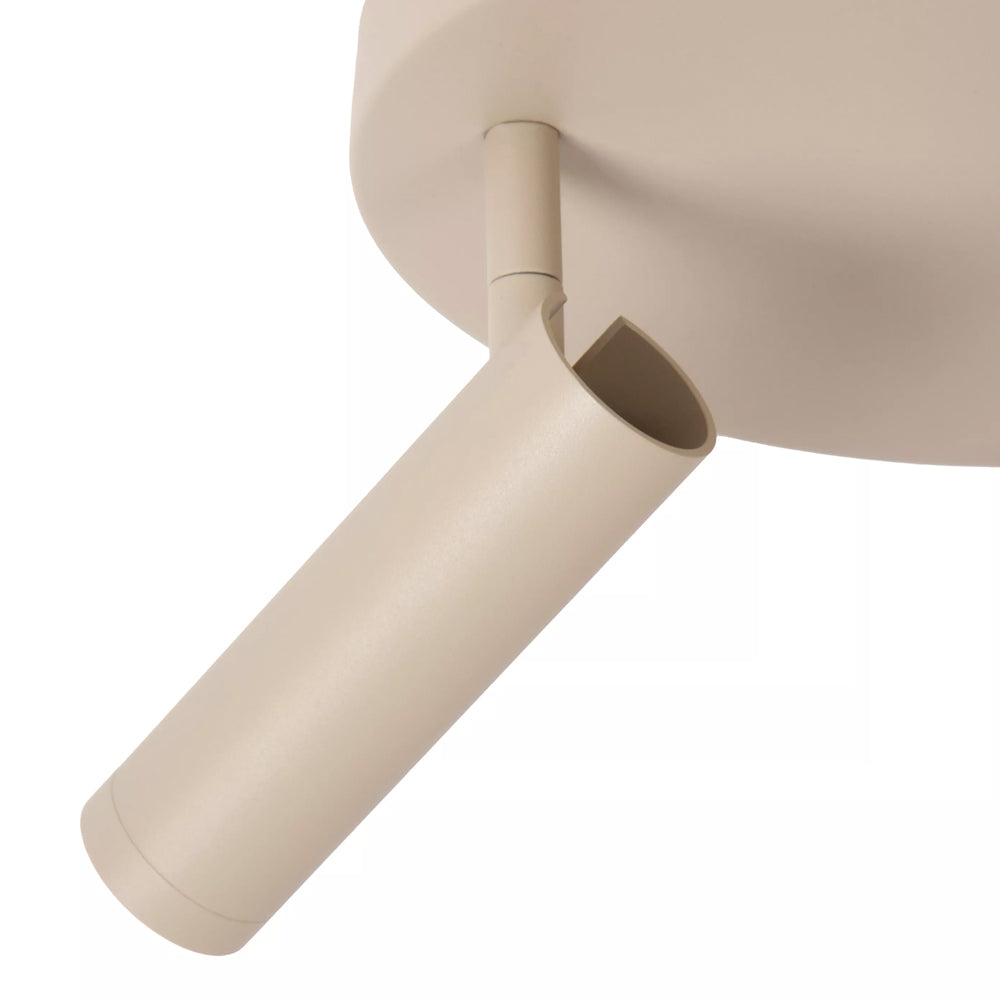Plafón aluminio taupe Ø25x23 cm 3 luces GU10 (MR11) - LUPL0125