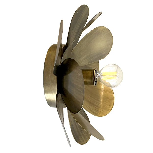 Apliqué hierro óxido antiguo Ø30 cm E14 - MFAP0001