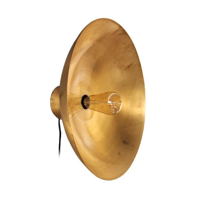 Apliqué hierro óxido antiguo Ø40 cm E27 - MFAP0002