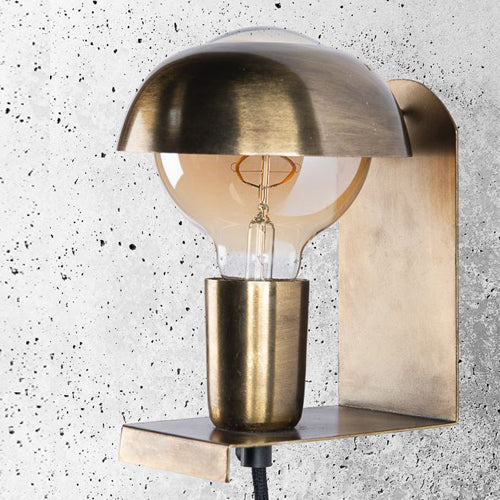 Apliqué metal bronce Ø8x12 cm E27 - MFAP0003